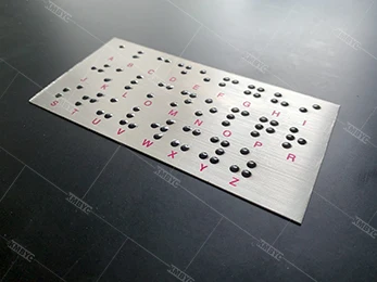 Digital UV Color Printer For Braille Sign Embossed Metal Nameplate Public Sign Printing