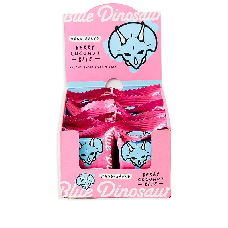 Blue Dinosaur whole food healthy mini bites snack bar Australian bakery flavors
