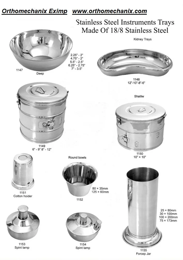 
High Quality Surgical Instruments Tray. Japanese Stainless steel 