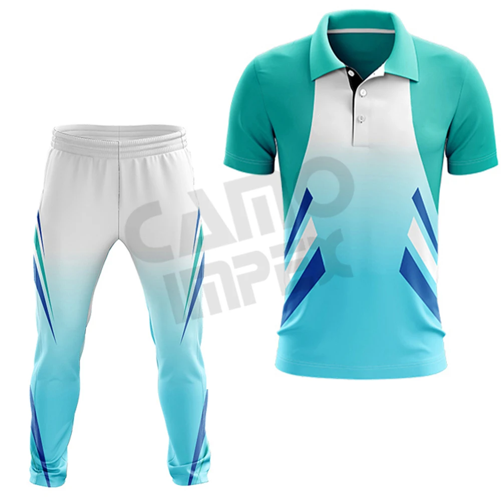 Высокое качество, индивидуальная сублимированная одежда для крикета, форма для крикета с трикотажными изделиями и брюками, Мужская Высококачественная форма для крикета с принтом