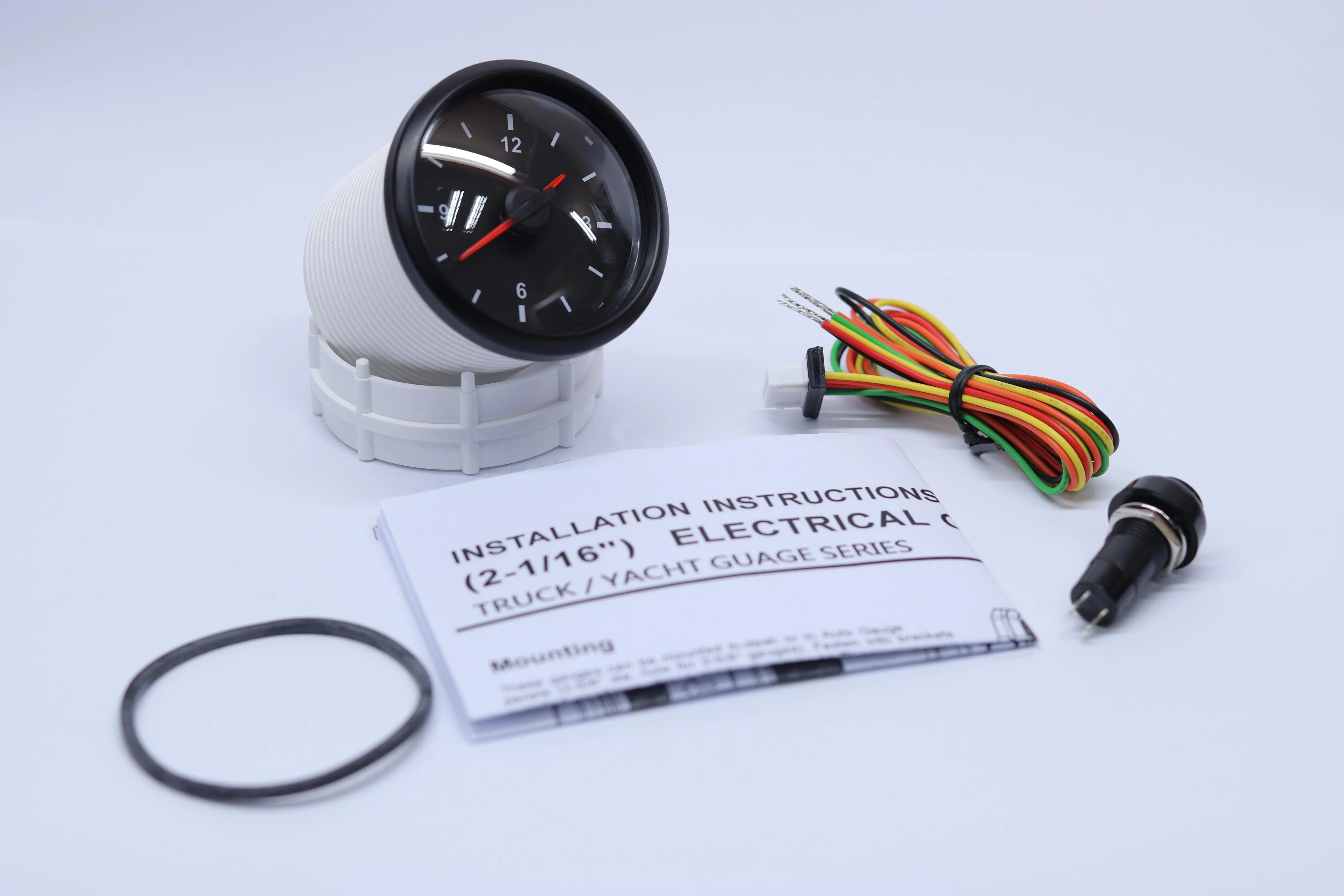 52 мм 12 часов с регулировочной кнопкой, Электрический измеритель времени