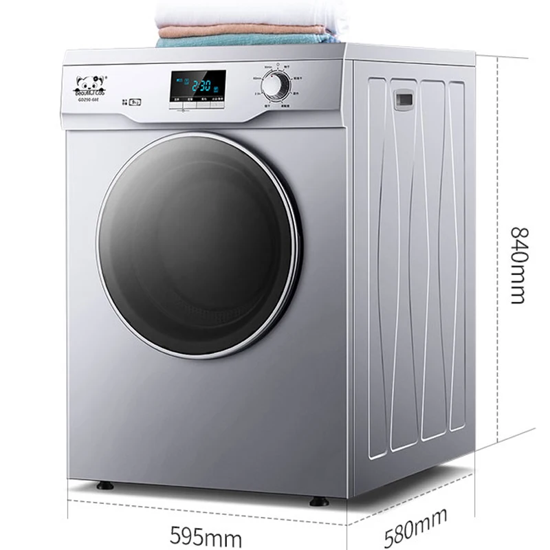 9kg Home Vented Tumble Dryer/balcony clothes dryer - Silver