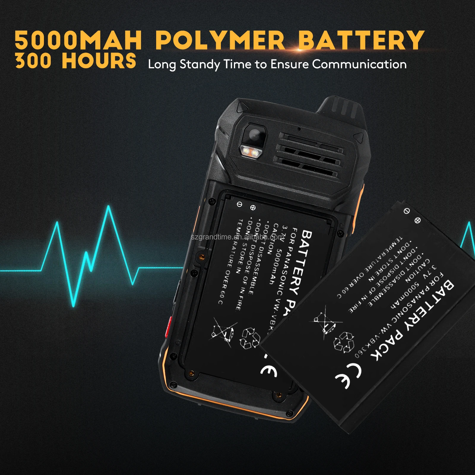 Military wireless handy PoC radio GSM WCDMA 4G LTE Android OS IP network walkie talkie PTT two way radio Zello wakie talkie