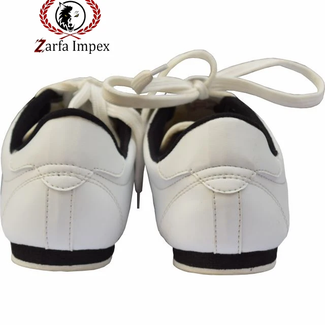 Высококачественная нескользящая обувь из искусственной кожи для взрослых и детей дышащая боевых искусств тхэквондо