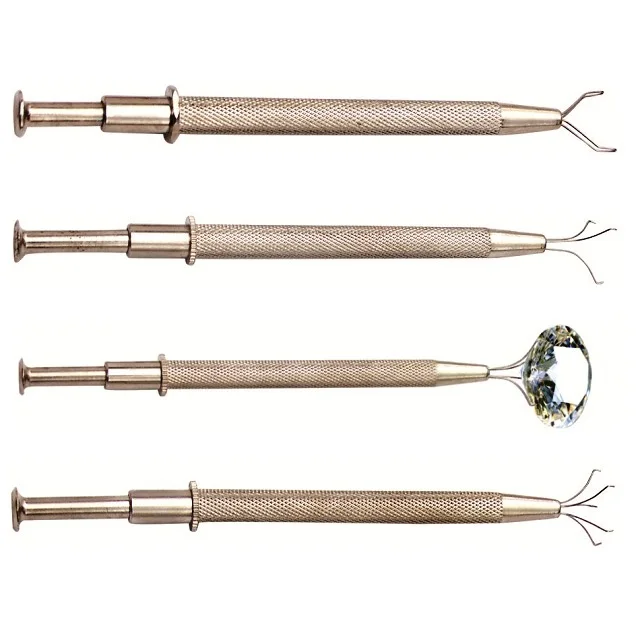 Diamond Gemstone Holder Pick Up Tool 4 Prong Diamond Grip 4 Claw Goldsmith Tools Supplier in India