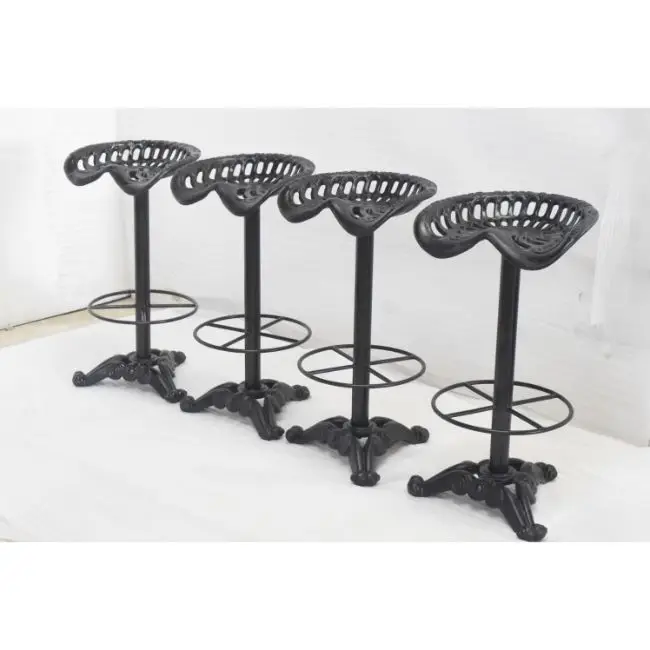 Cast Iron Industrial Vintage Retro Style Tractor Seat  Cafe Restaurant Bar Counter Sturdy High Bar Stool