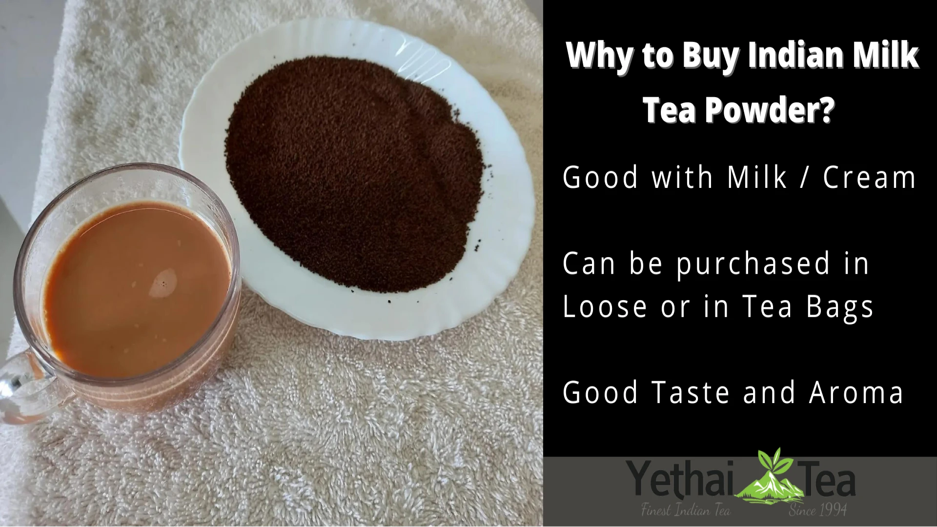 New Tea Loose in Bulk Wholesale good taste and aroma Indian High Quality Standards Black Tea Powder for Milk Tea in bottle box pack