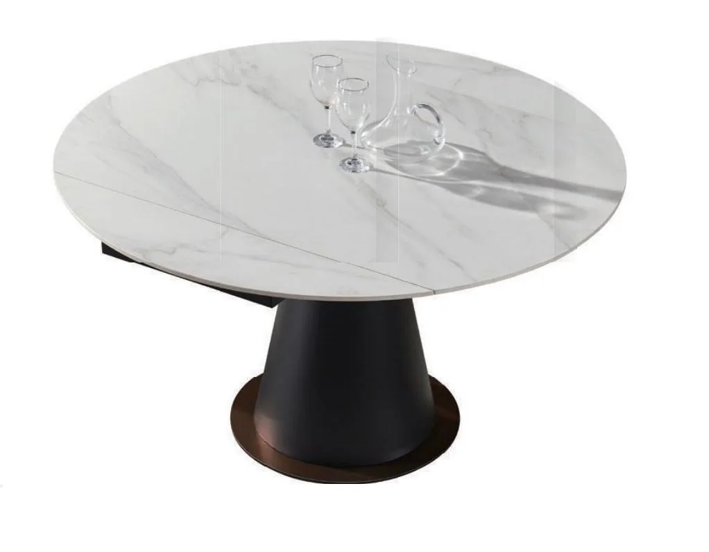 Discounted Cheap Marble Home Dining Table B1833 Circular expansive swivel Dining Table