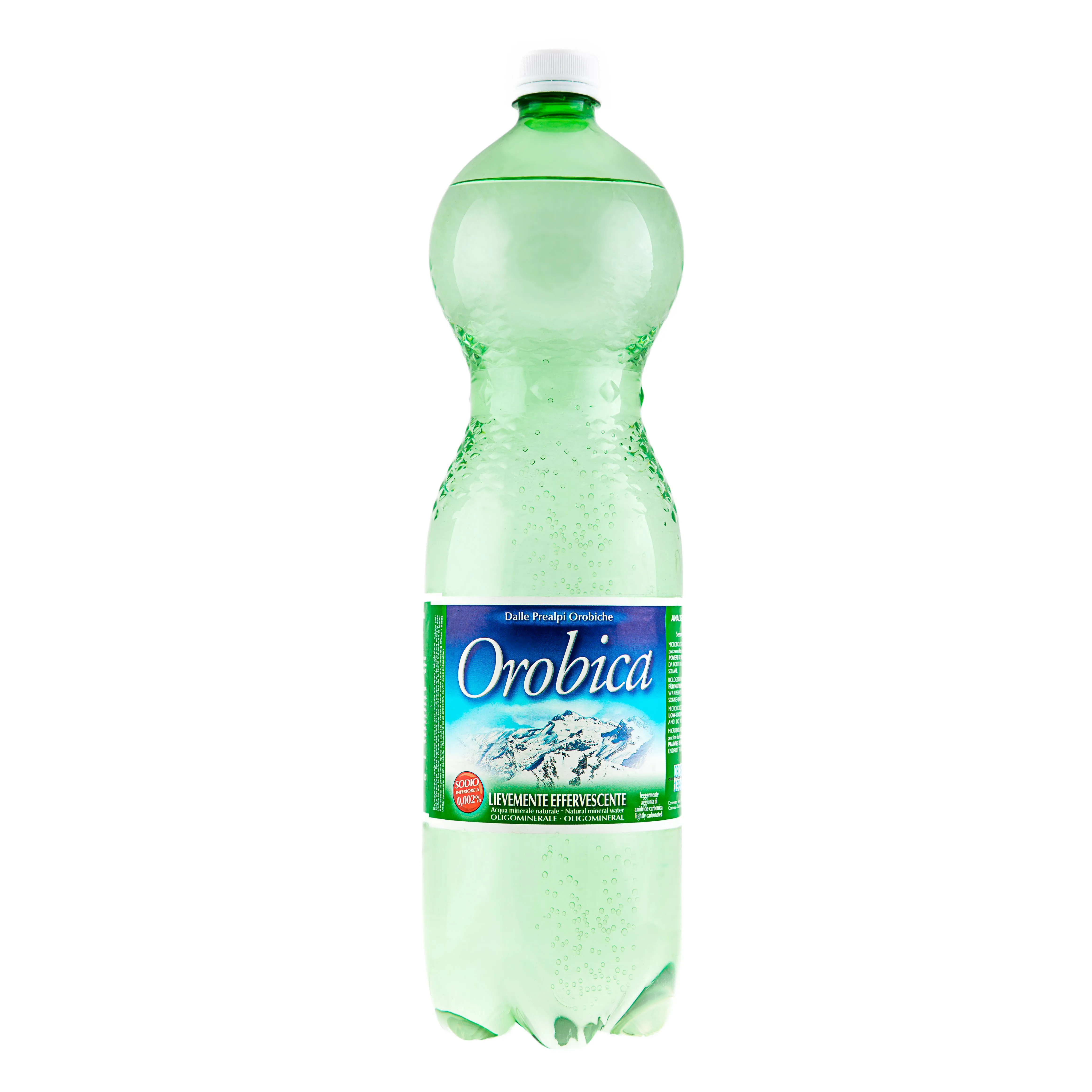 Orobica plastic PET bottle cl.150 SLIGHTLY SPARKLING  Italian Mountain Source natural mineral water