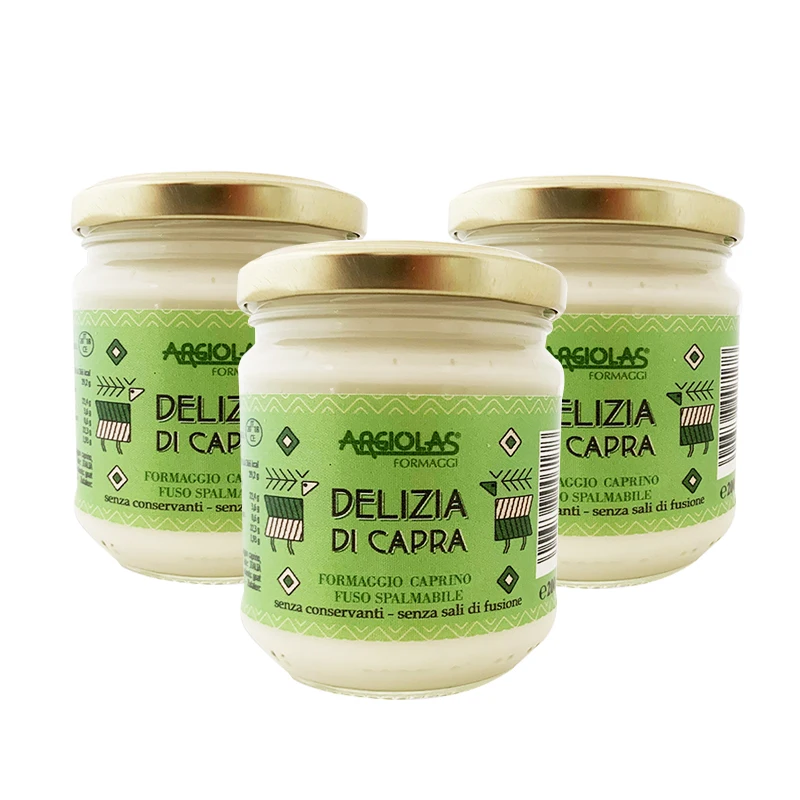 Italian Cheese Cream Caprino 200g Made in Italy Delizia di Capra Sardinian Cheese Argiolas Formaggi