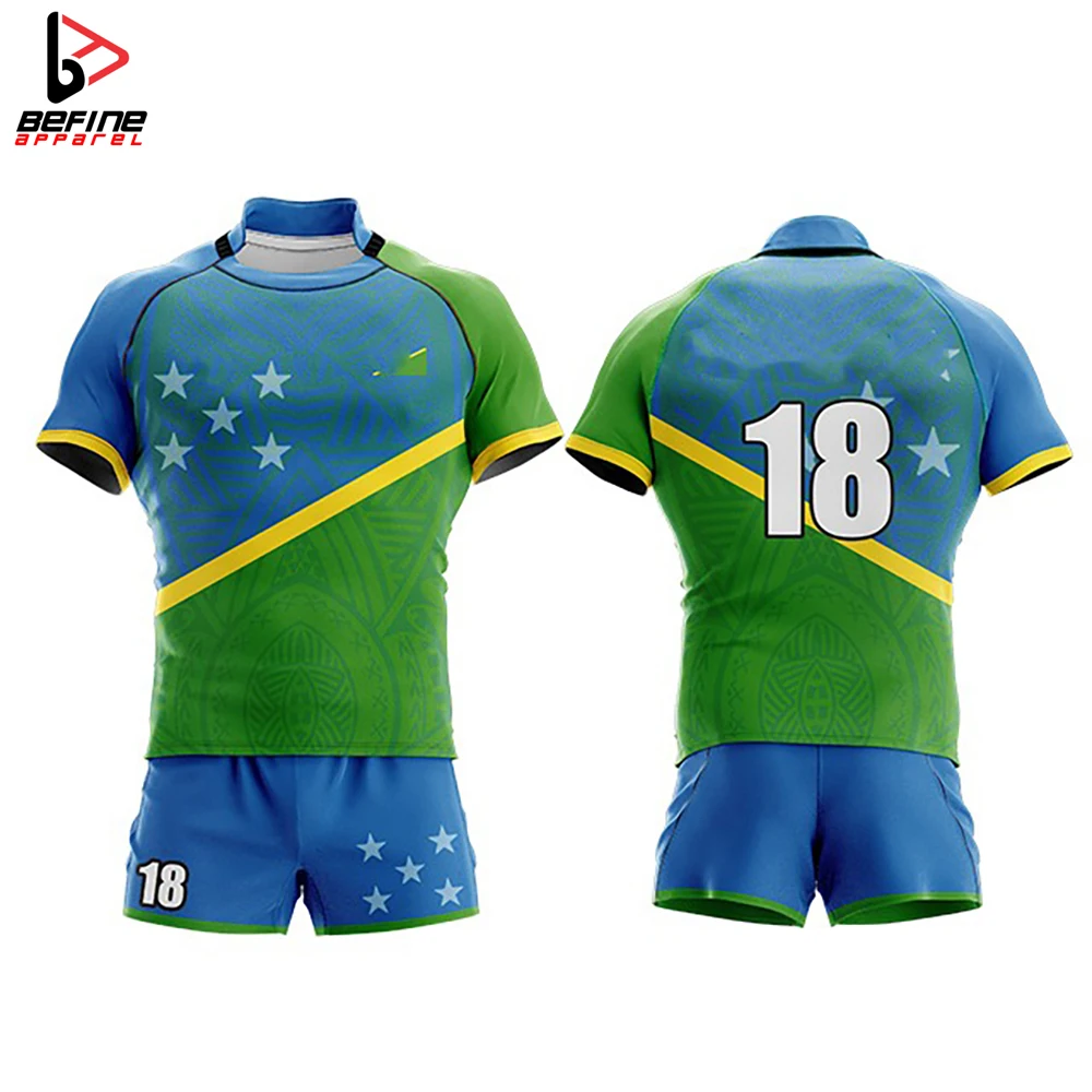 2024 Wholesale High Quality Rugby Uniform Customized Design Sports Wear Rugby Wear Sublimated Unisex Rugby Uniform