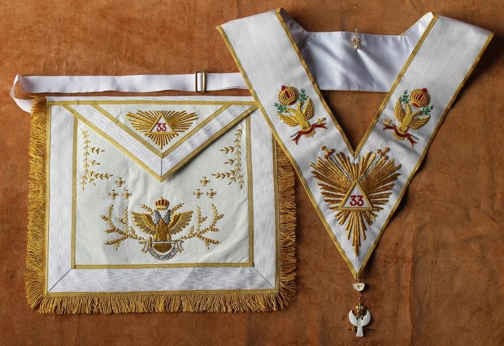  Коллекция Masonic розовая круга Regalia: воротник украшения фартуки и