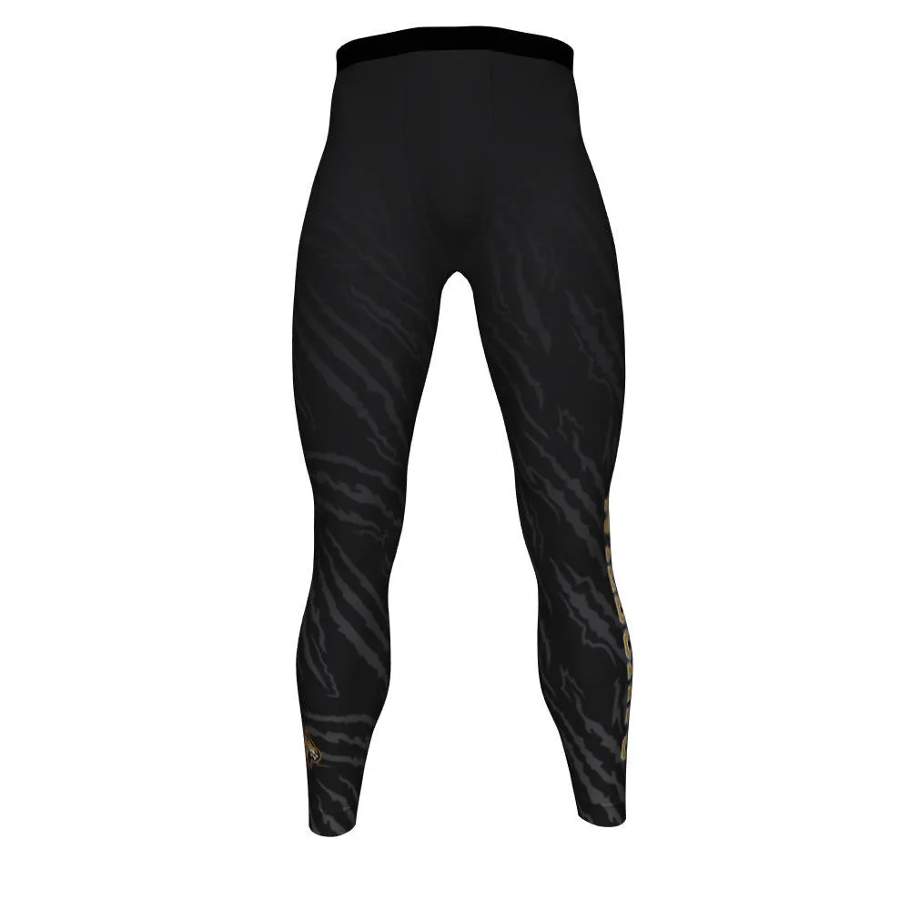 Plain custom fabric clothing athletic Team Tights for men tights men running Team Compression Full Length tights Team Apparel