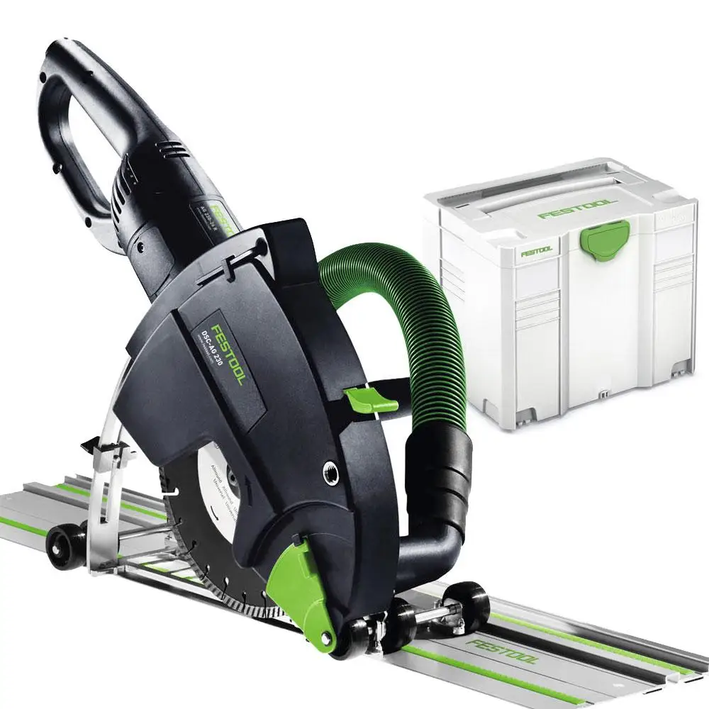 Festool DSC-AG 230 Plus-FS (201651) 2600W DSC 230mm (9 inch) Diamond Cutting Wall Chaser System With Rail