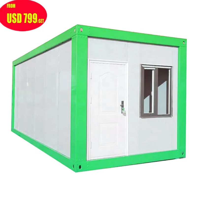 Бунгало с одной спальной откидной наружной металлической конструкцией для офиса 20 футов роскошный контейнер помещения