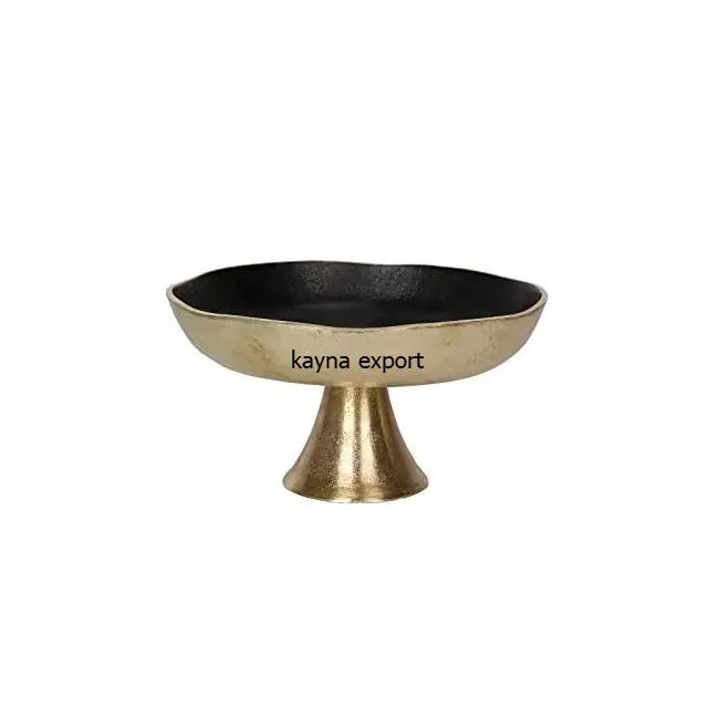 designer brass platted metal fancy bowl fancy gold plated bowl for chips and dips use at competitive discounted price
