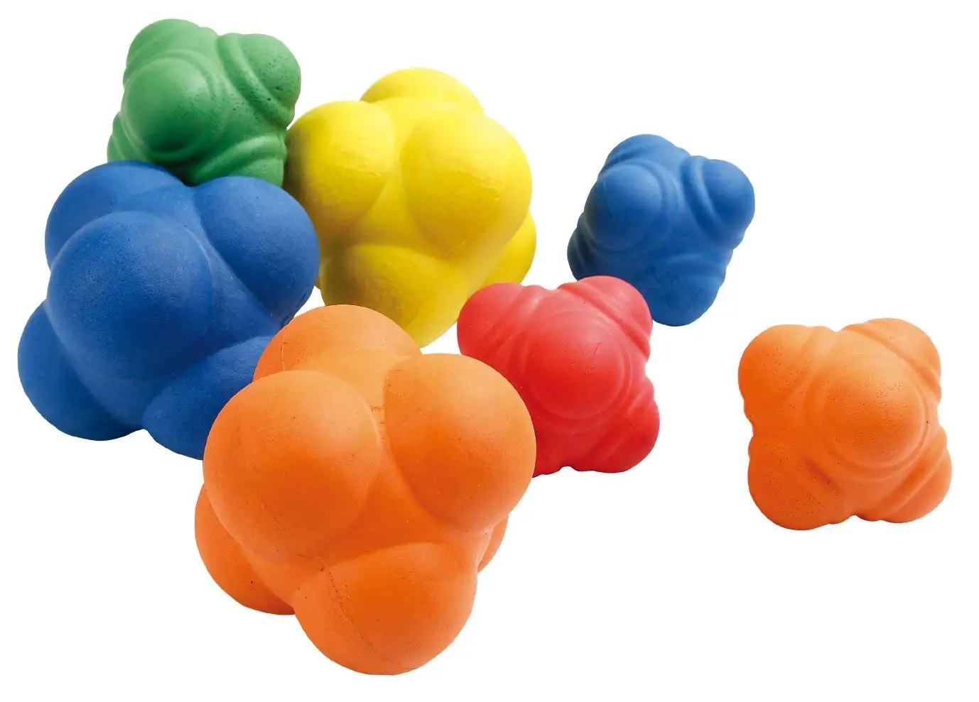 
Rubber Reaction Balls for Improve Agility, Reflexes and Hand-Eye Coordination Skill |Strength Training / Fitness Accessories 