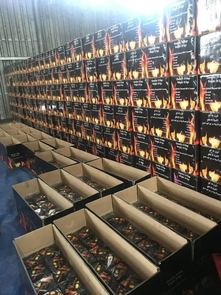 Supplier Coconutshell charcoal Shisha Briquette coconut shell Charcoal Hookah charcoal shisha from pure coconut natural