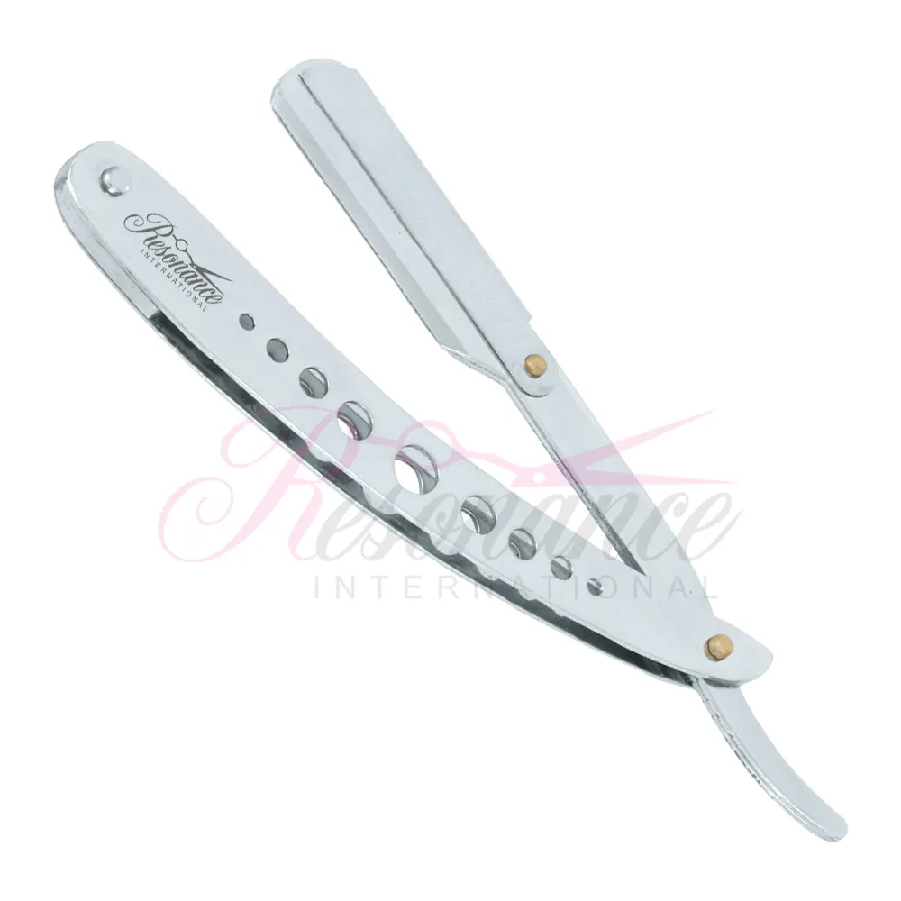 
Professional Barber Shaving Razor Black Straight Razor Folding Shavette Knife With 10 Blades 