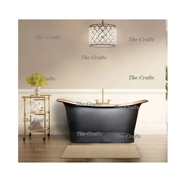 Bulk Copper Black Powder Coated Bath Tub For Bathroom Usage Free Standing Bath Tub At Affordable Prices