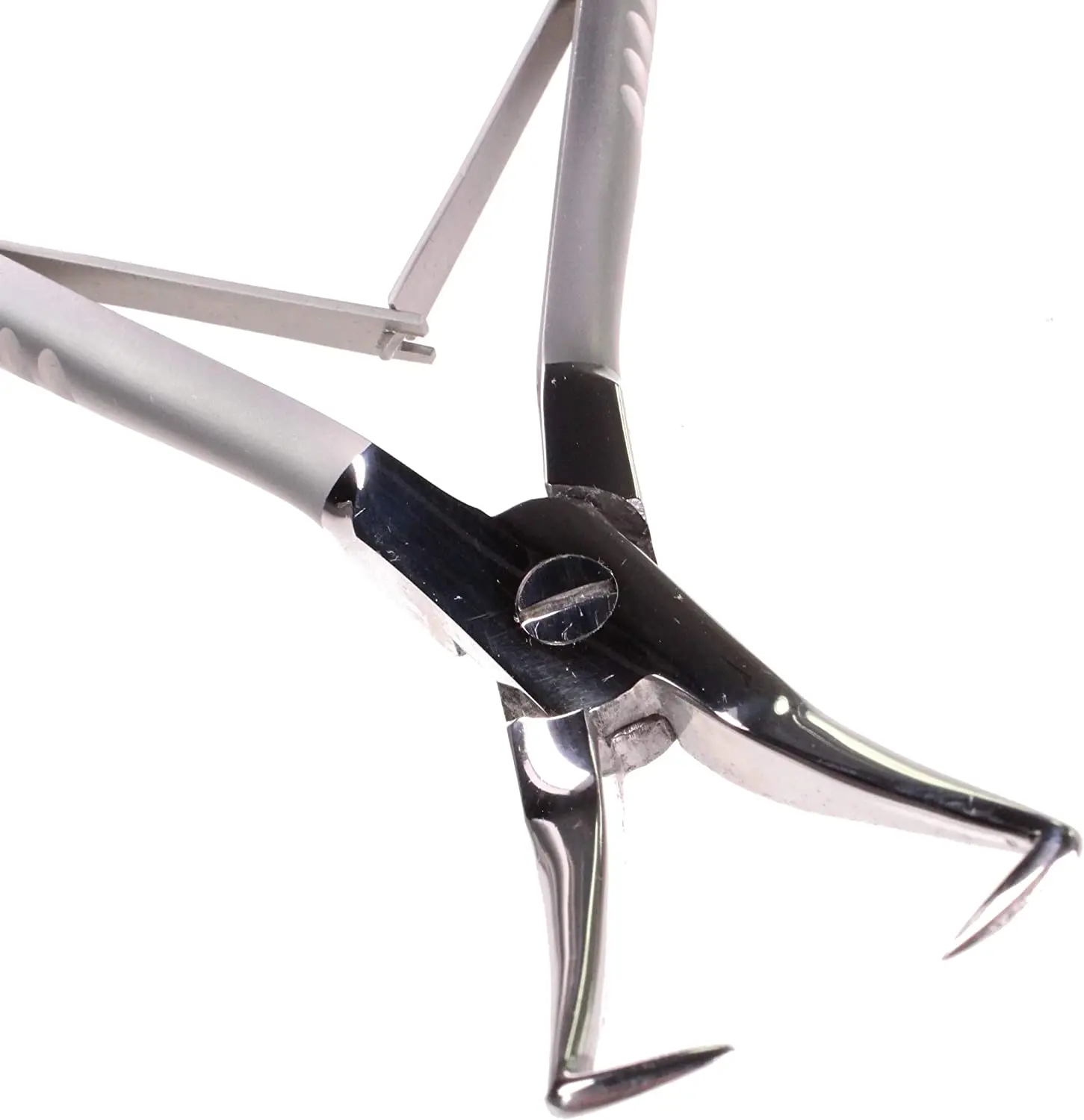 hair extensions tool plier micro ring pliers and micro ring needle in set for attaching and removing real hair extensions