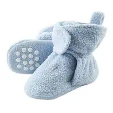 Indian manufacturer cotton custom color baby booties  infant slippers unique fashion cotton baby booties for sale