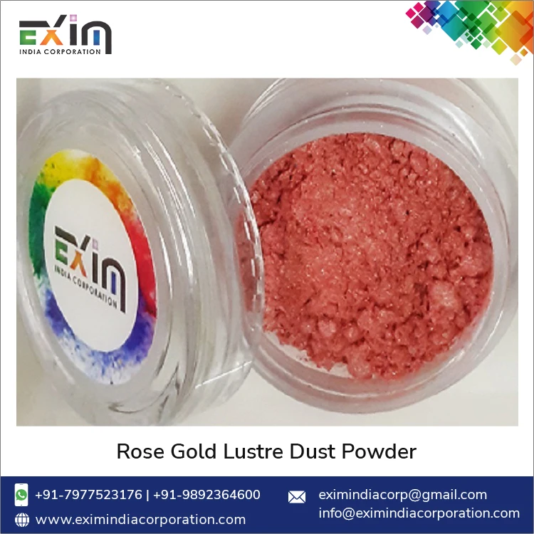 Premium Quality Best Selling Rode Gold Colorants Edible Lustre / Pearl Dust Powder for Bulk Buyers