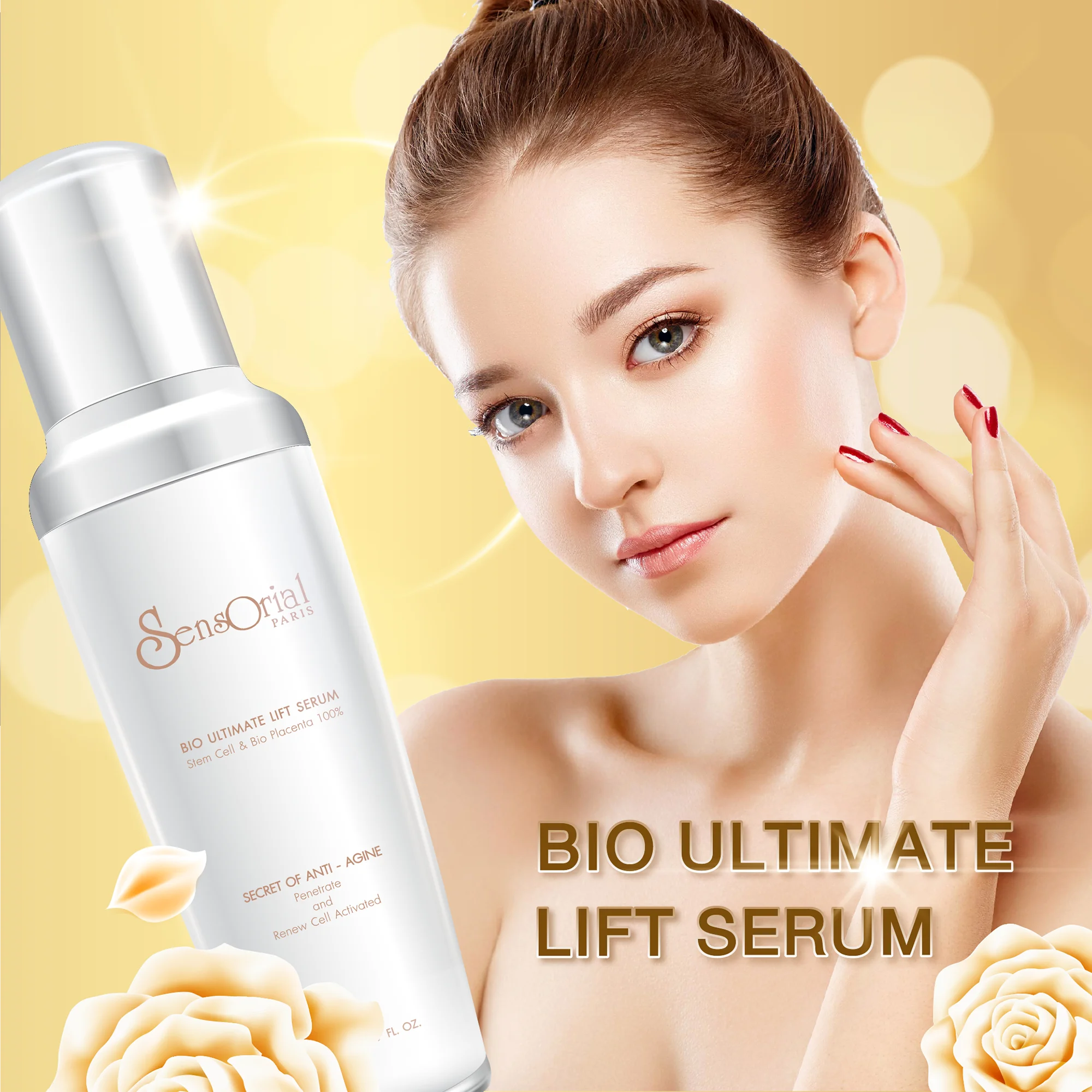 Private Label OEM GMP Certificate Skin Care for Face Bio Placenta Stem Cell for Anti Aging and Anti Wrinkle 20 ml