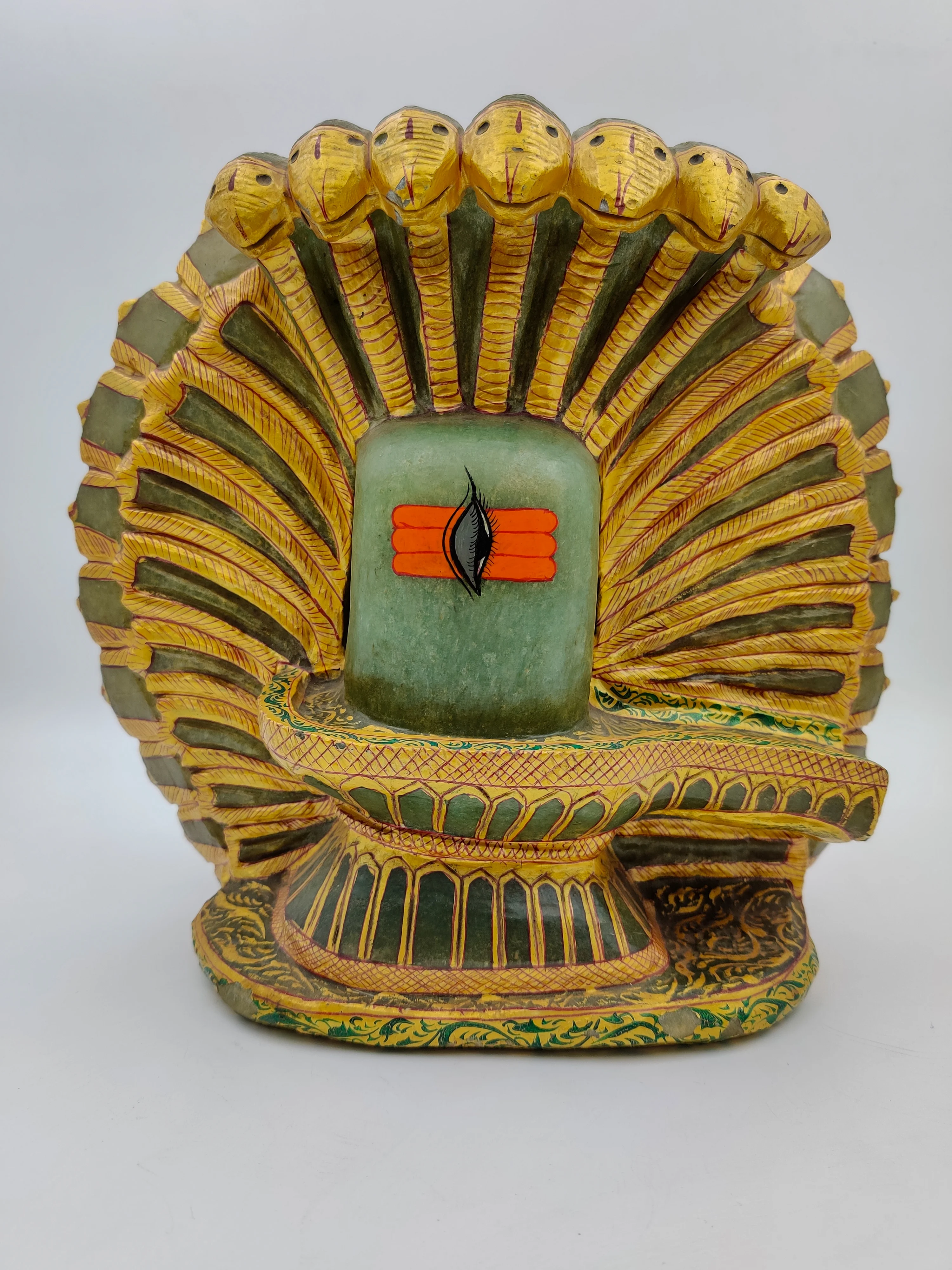 Aventurine Ganesh & Shiv Moorti statue for home decor and prayer