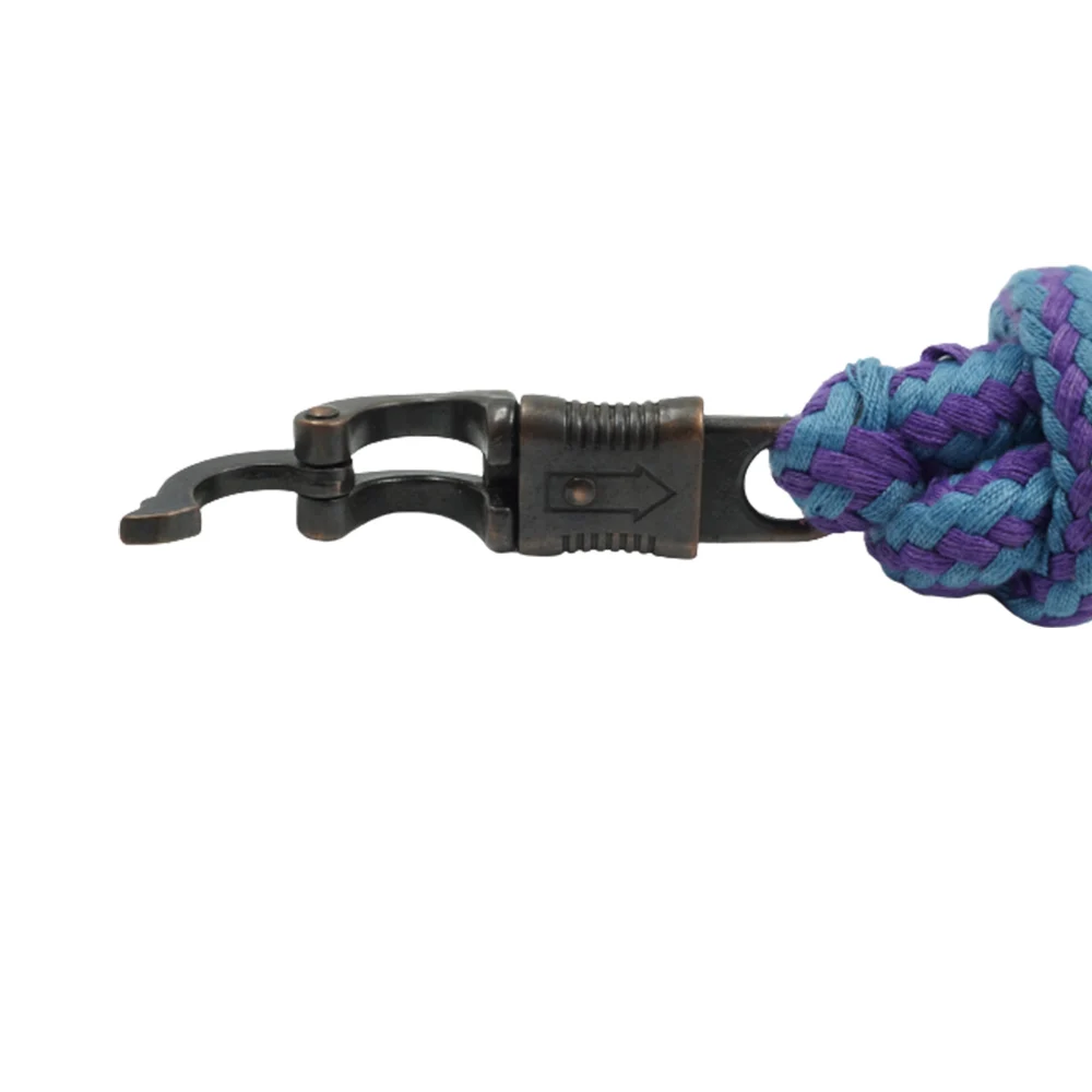 Buy Online Wholesale Price Horse Lead Rope Spun Polyester Soft Horse Lead Rope Zinc Panic Snap With Copper Antique