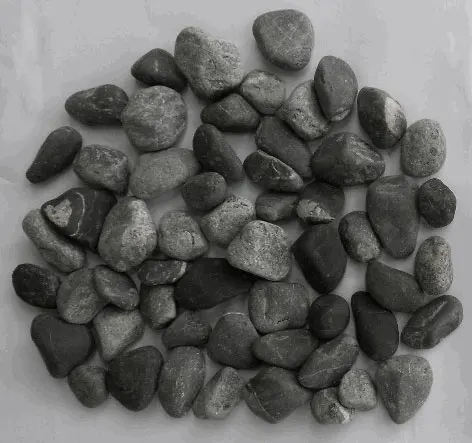 Black tumbled pebble