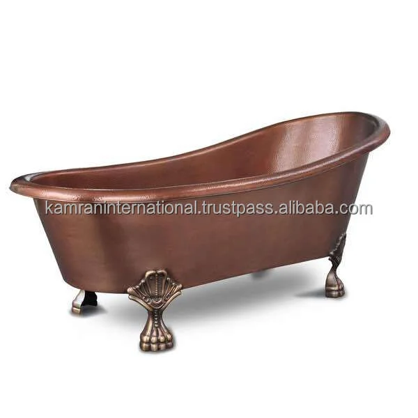 ADULT APPLICATION 100% COPPER ANTIQUE OVAL BATH TUB, CLASSICAL PURE COPPER FREESTANDING BATH TUB