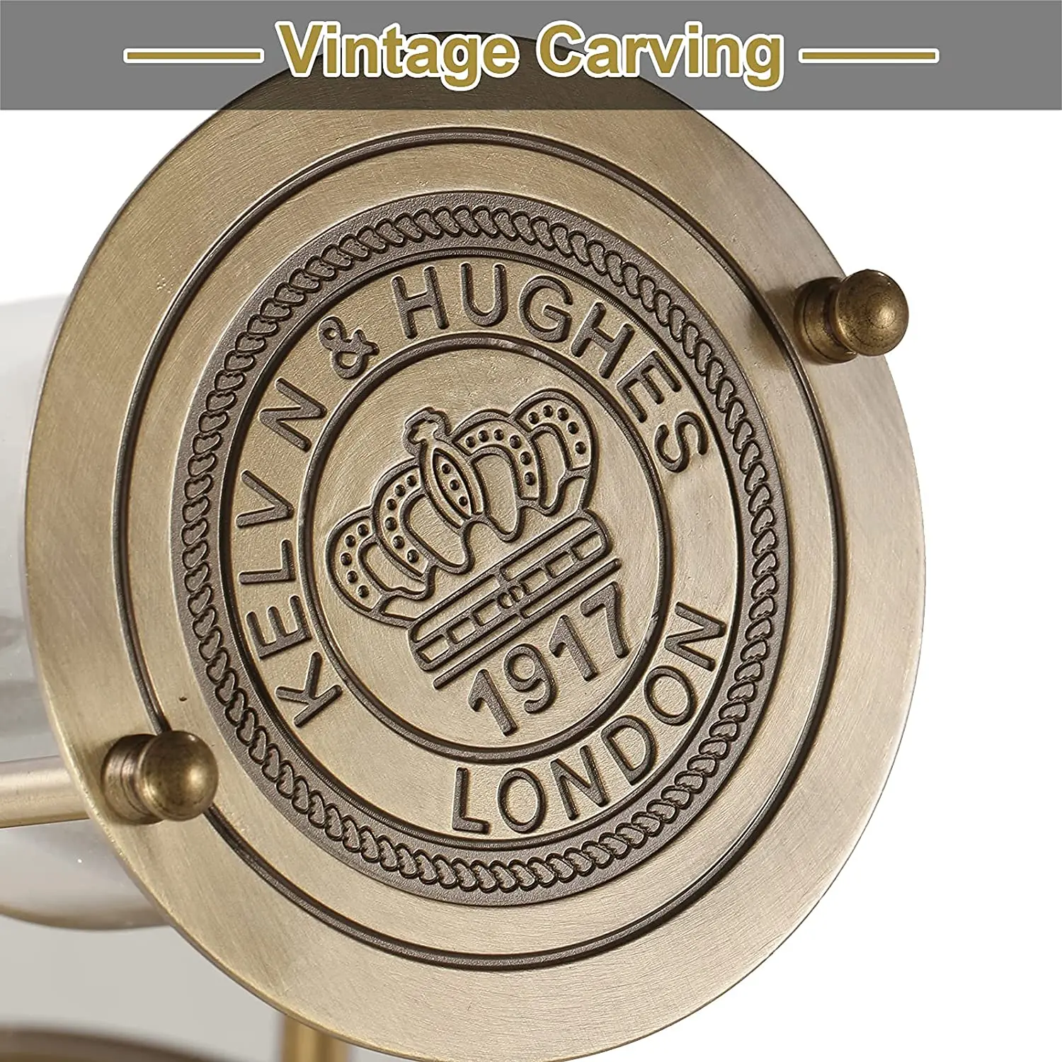 Metal Antique Vintage Kelvin & Hughes 1917 London Rotating 10 Minutes Hourglass Sand hourglass Flip Sand Timer