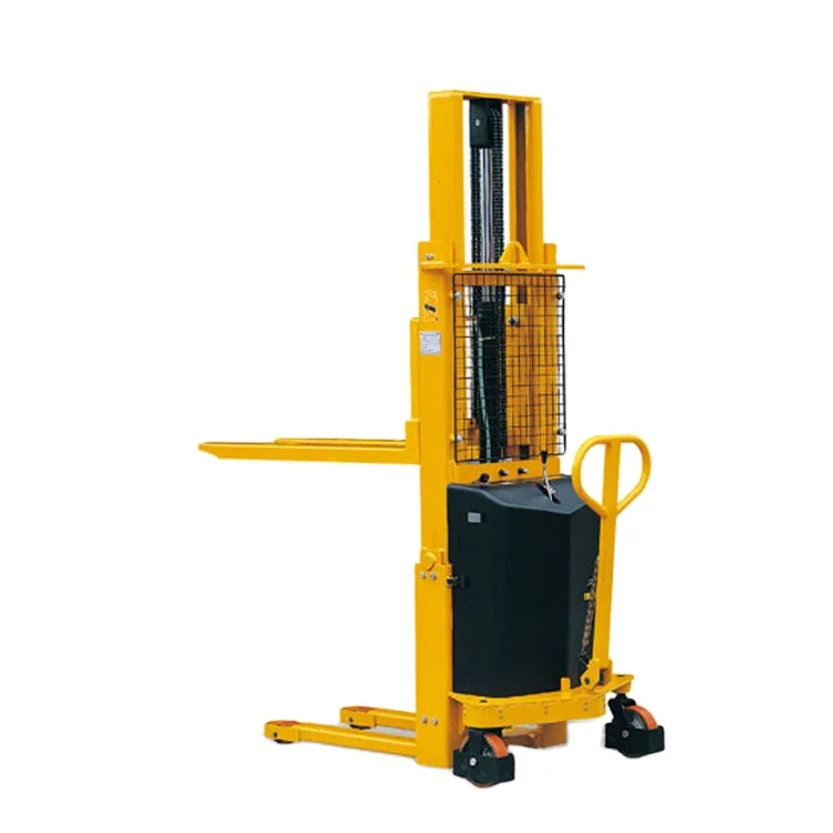 100% Quality Guarantee Semi-Electric 1.6m 1.5 Ton Stacker Lift Wide Fork