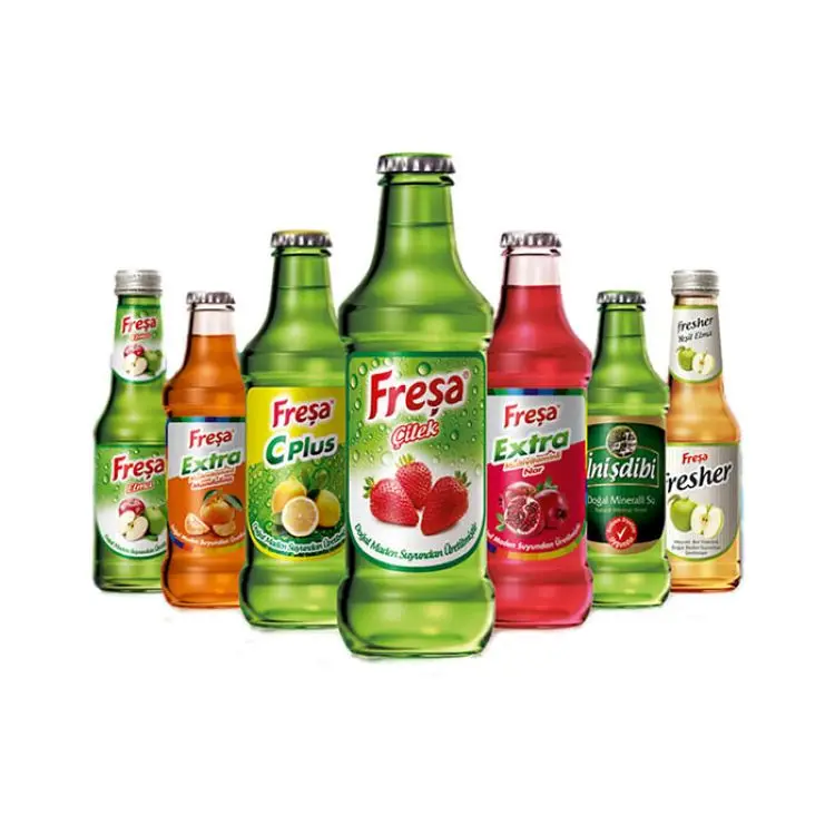 Натуральная газированная минеральная вода с насыщенными минералами FRESA FRESHA фруктовый вкус 200