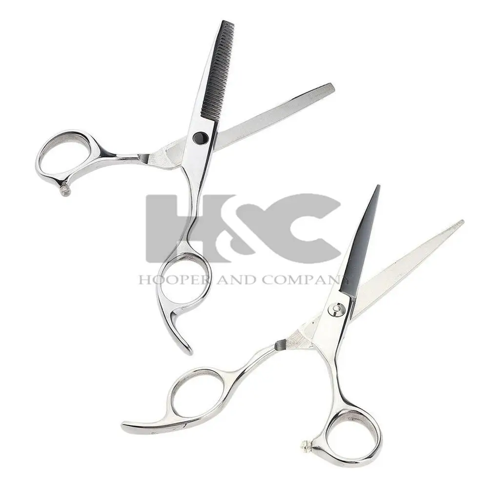 High Quality Customized Logo Barber Hair Scissor Set Stainless Steel Handle and Blade Steel Beauty Tool