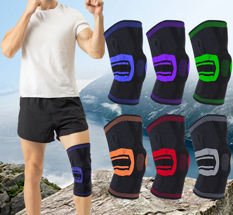 Miket elastic knee support wrap protective knee sleeve high compression knee brace