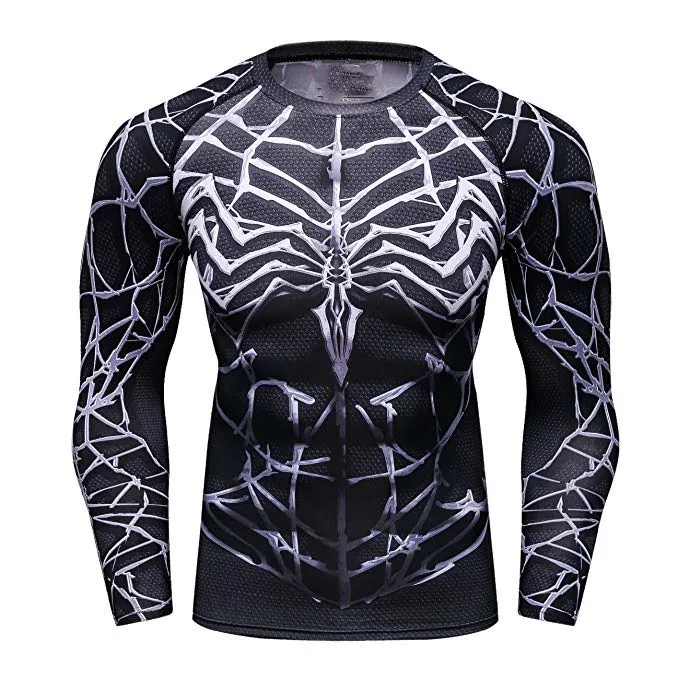 Rash Guard Polyester Jiu Jitsu Rashguard Custom Color Long Sleeves MMA Rash Guard Men
