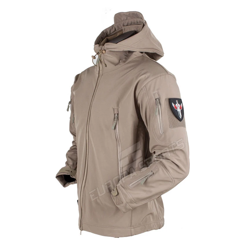
Wholesale Outdoor Softshell Breathable Army Coat Hoodie Waterproof Camping Hunting Military Tactical softshell Jacket 