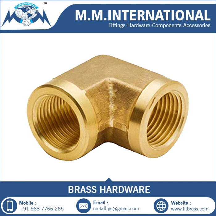 90 Degree Hose Elbow Brass Fitting Hose connector Barb Fitting 90 Degree Brass Elbow For PU PA PVC pipe