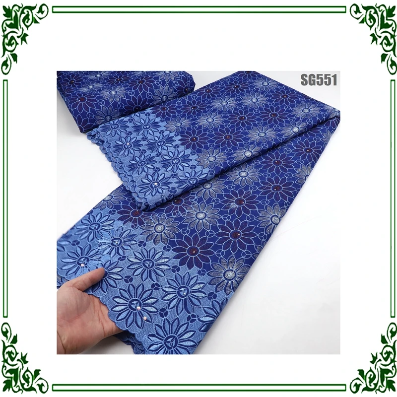 Wholesale Popular Dress 100% Cotton Swiss Lace Fabric For Women/Swiss Lace Fabric French/ Swiss Lace Fabric African