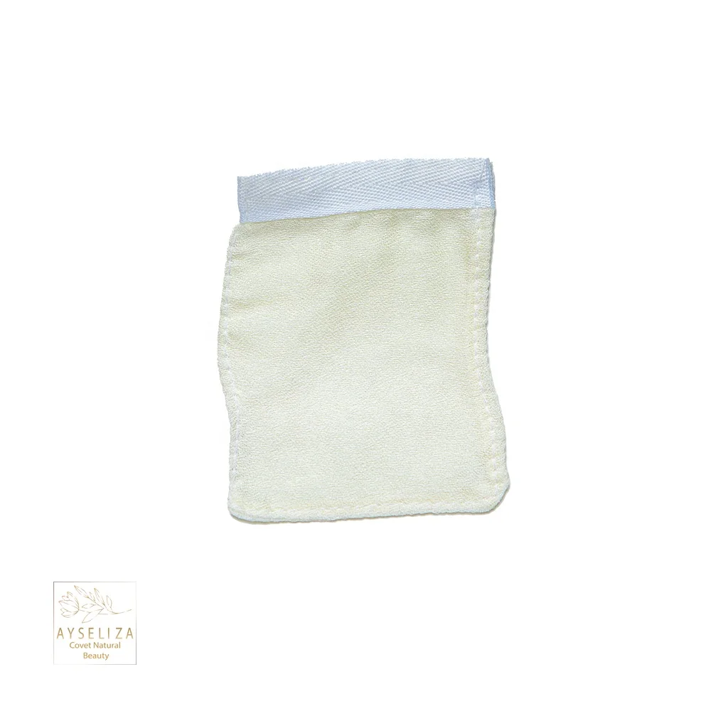 Silk Exfoliating Glove For Face By Ayseliza 100 Turkish Raw Cocoon Hammam Kesse Mitt Glow Dead Skin Tan Acne Removal Kessa OEM