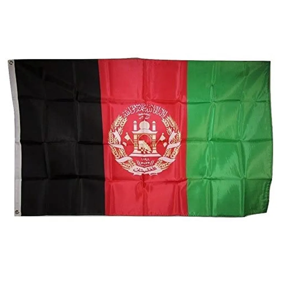 Custom Cheap Price Fast Delivery 3X5 FT Afghanistan Country National Polyester flag