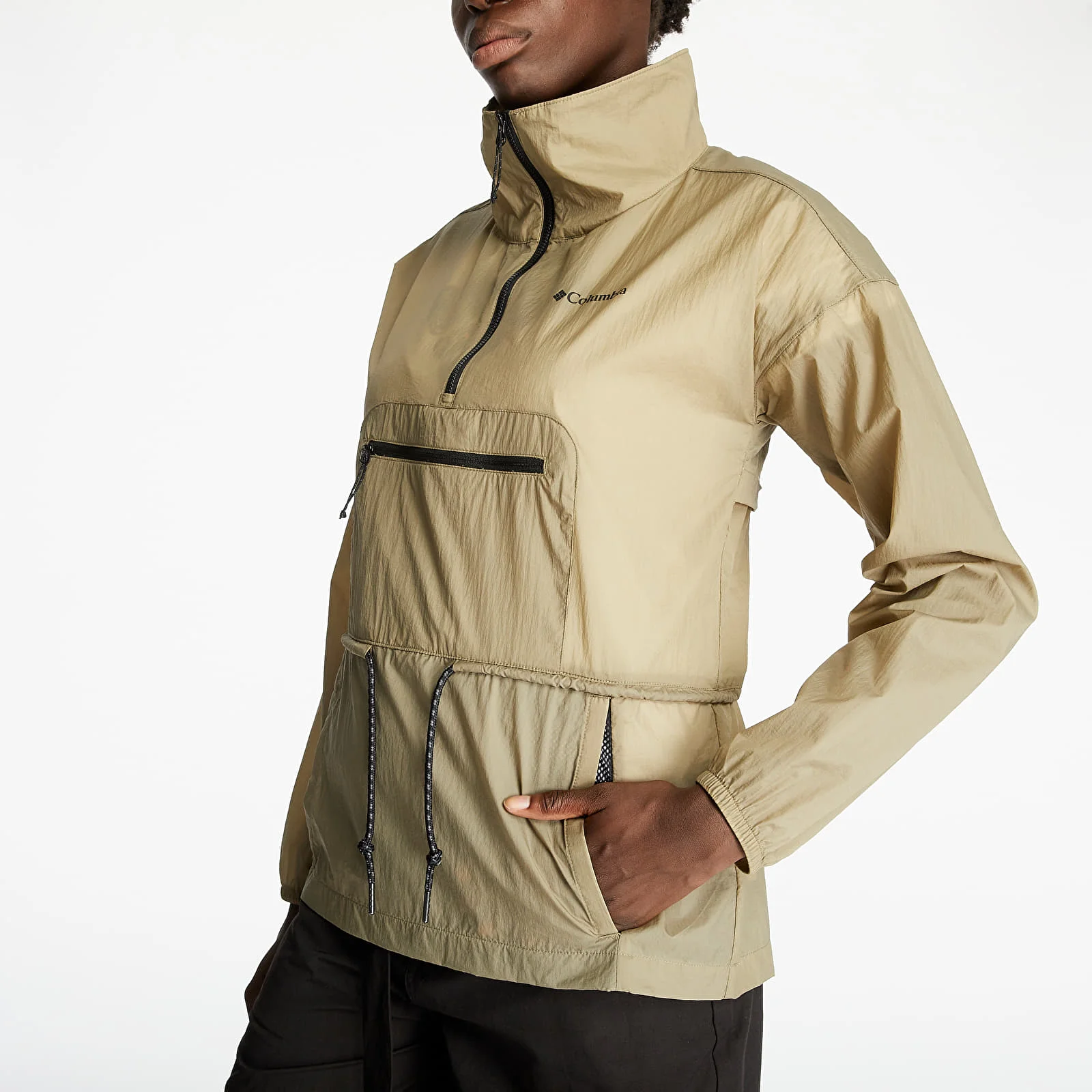 New Style Fully Customize Hooded Anorak Jacket Men Silk Shell for Winter Custom Brand Regular Clothing Length Wool Silk Casual