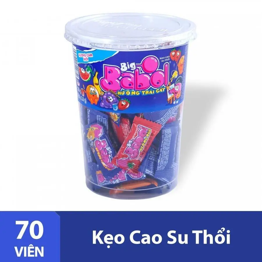 Viet Nam Factory Price Yummy  Babol Candy  18 Boxs x 70