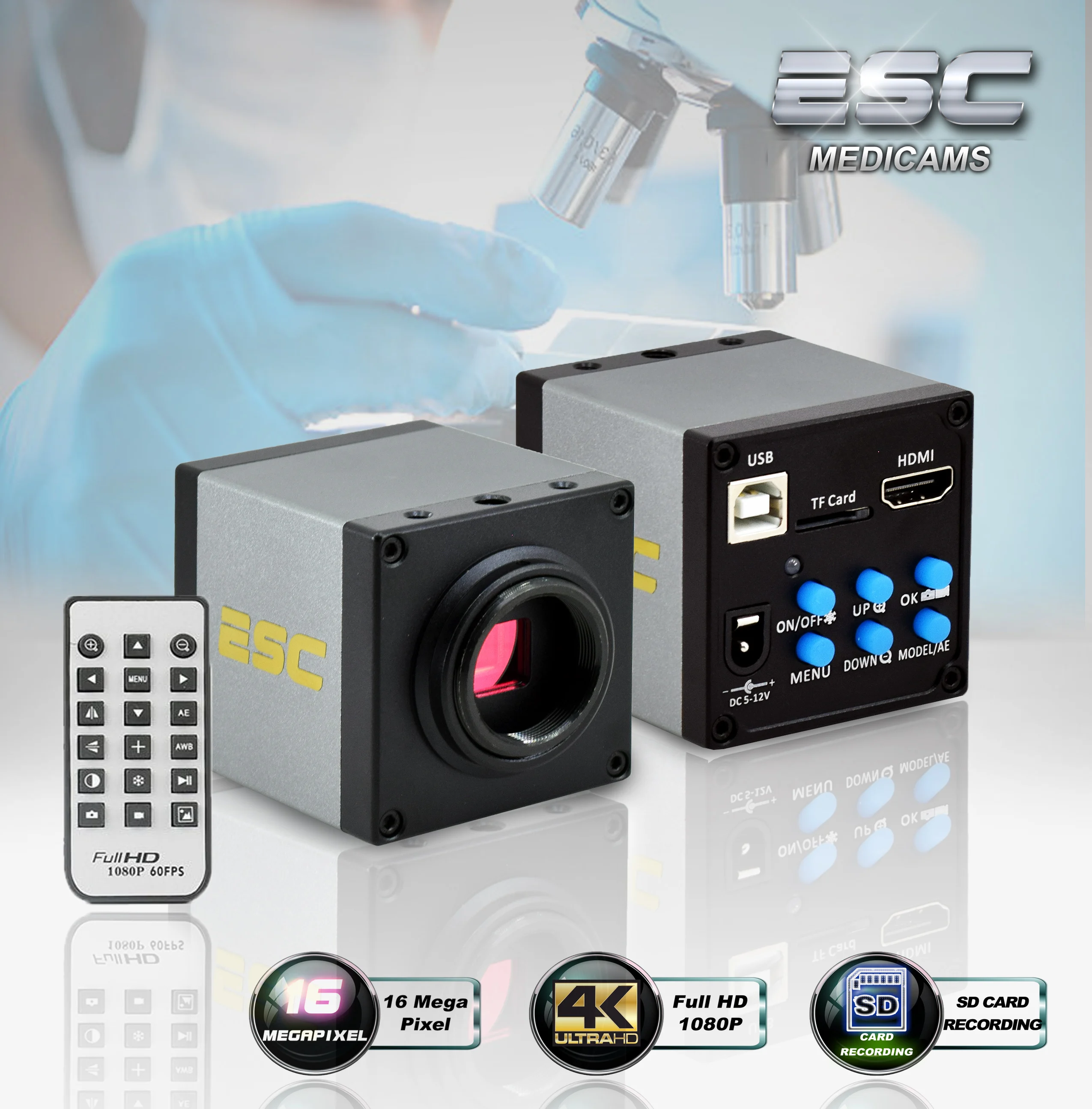 USB Eyepiece Microscope Camera Full HD 16 Mp