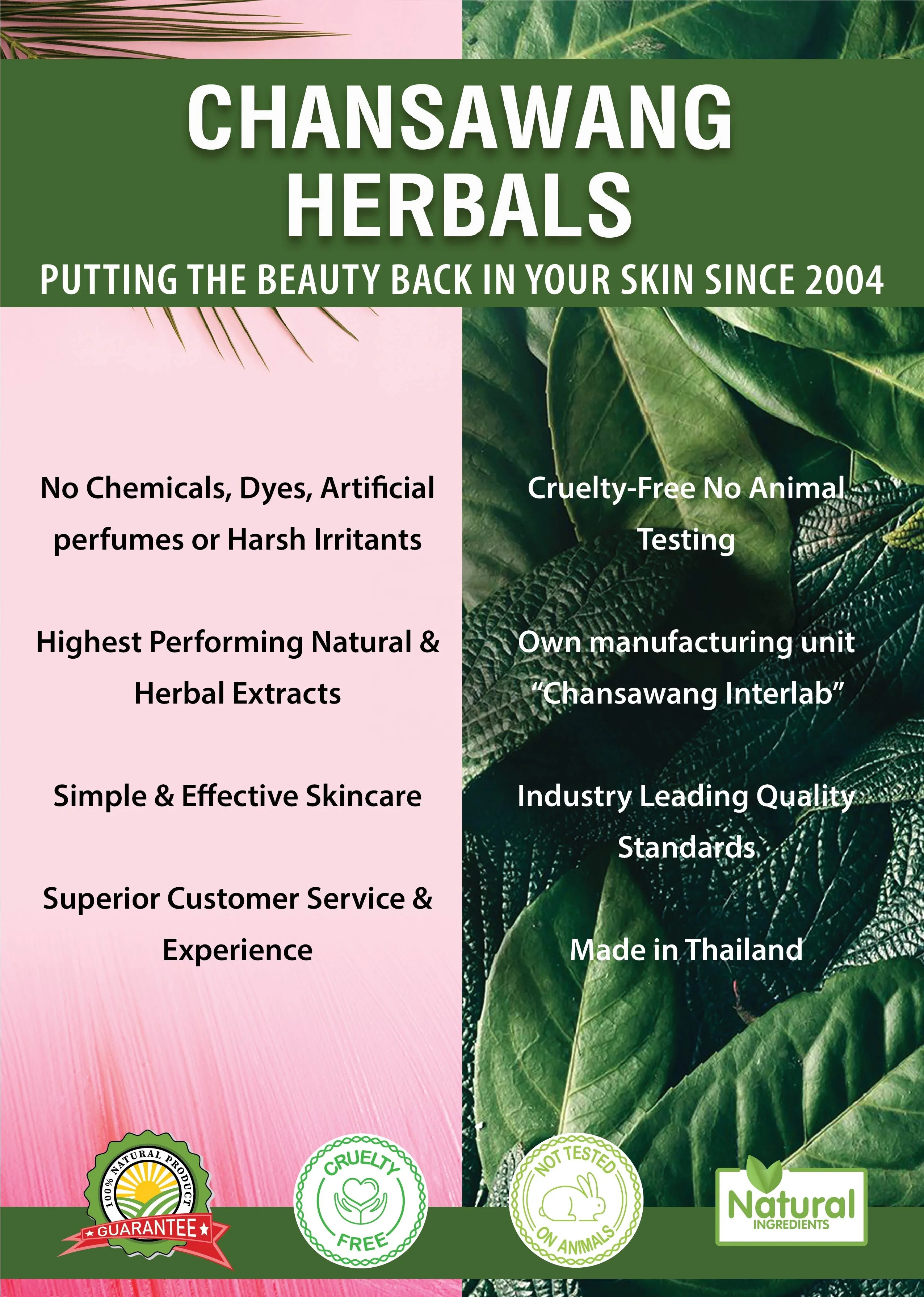 Thailand Natural Skincare Cosmetics / Thailand Skin Care Manufacturer