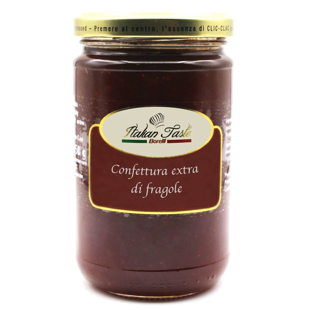 
High quality Italian Extra 70% strawberries jam - 350 g Made in Italy for Export 