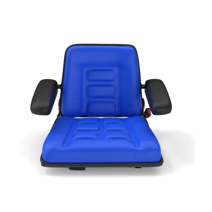 Universal Forklift Seat with Adjustable Back Safety Belt Operator Position Switch for Tractor Excavator Skid Loader Backhoe
