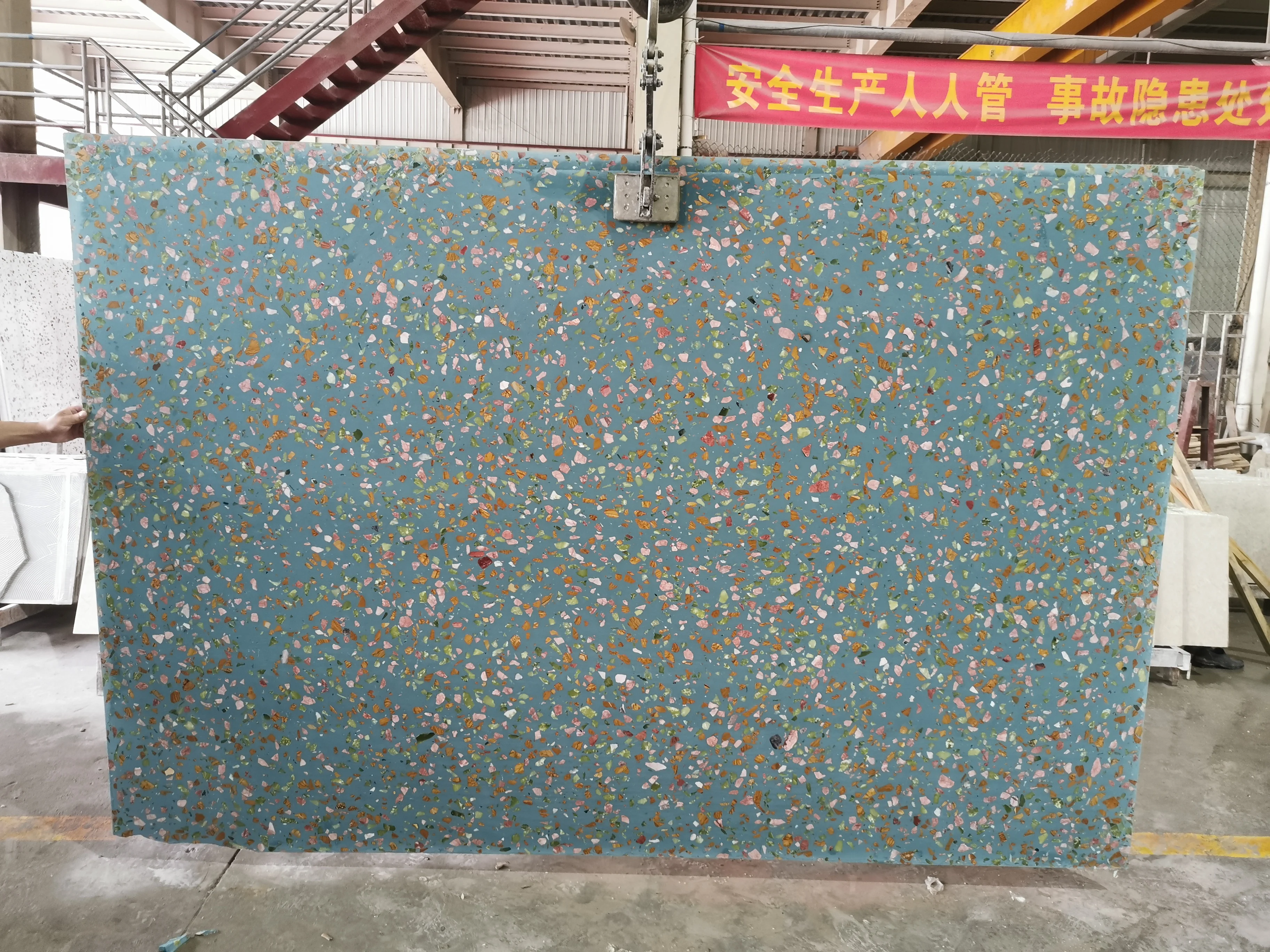 terrazzo slab terrazzo stone kitchen bathroom decor exterior wall cladding panel ceramic plate polished concrete